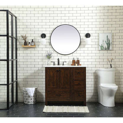 36 inch Single bathroom vanity in expresso