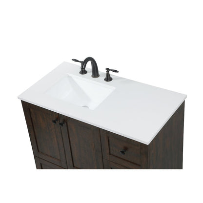 36 inch Single bathroom vanity in expresso