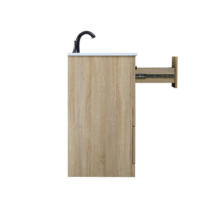 36 Inch Single Bathroom Vanity In Mango Wood