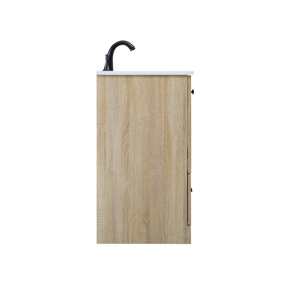 36 Inch Single Bathroom Vanity In Mango Wood