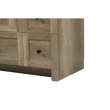 36 inch Single bathroom vanity in natural oak