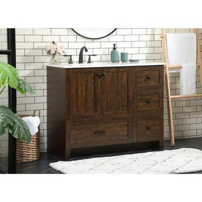 42 inch Single bathroom vanity in expresso
