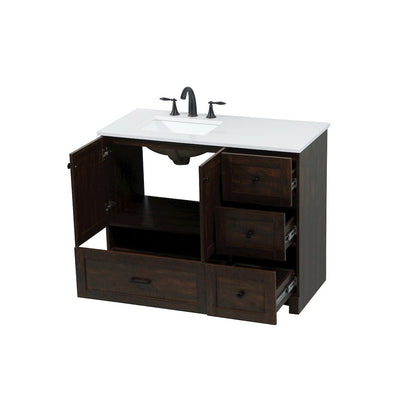 42 inch Single bathroom vanity in expresso