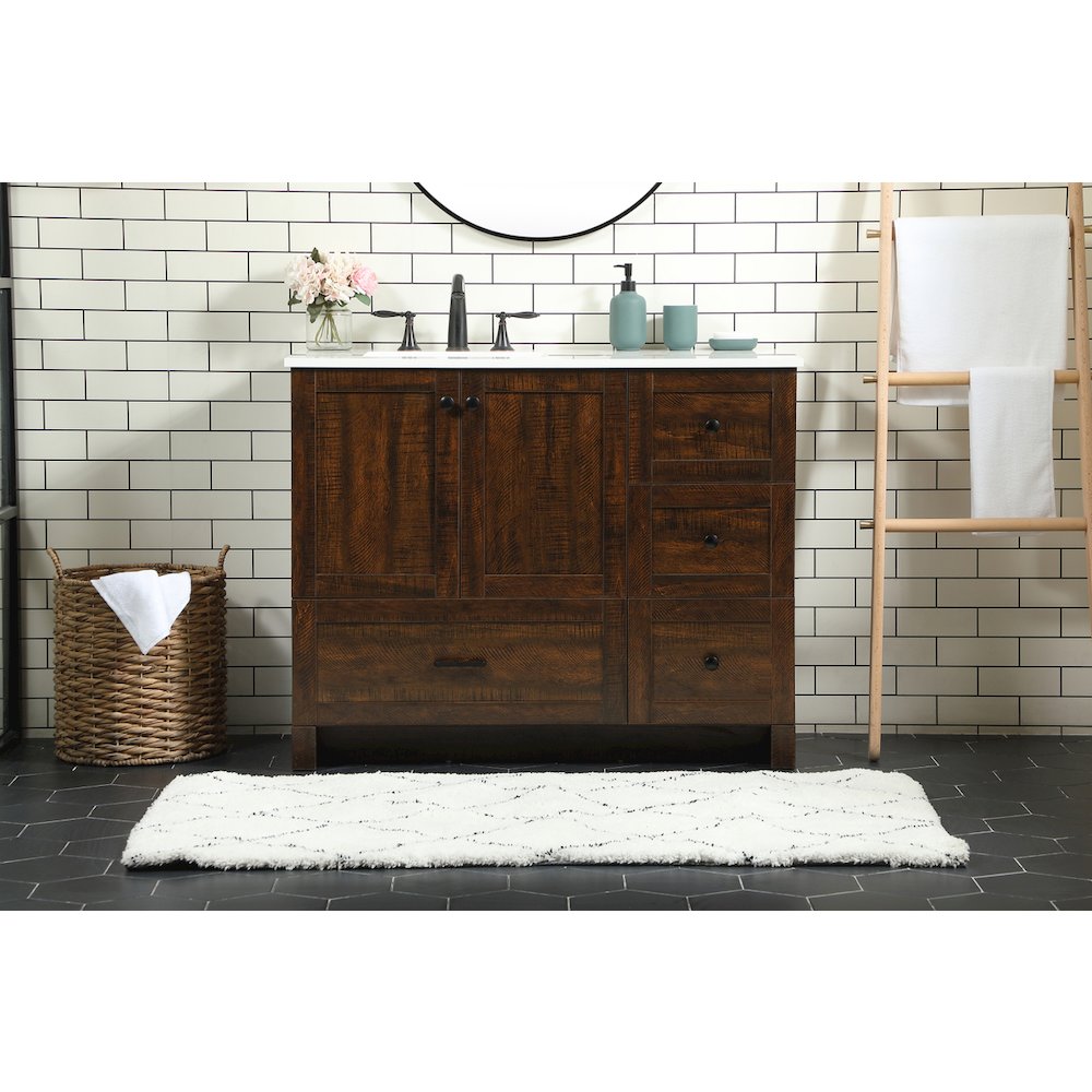 42 inch Single bathroom vanity in expresso