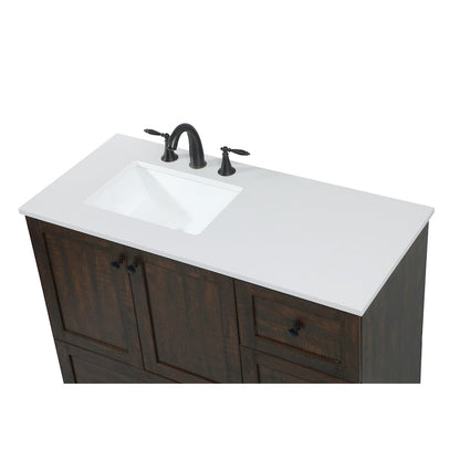 42 inch Single bathroom vanity in expresso
