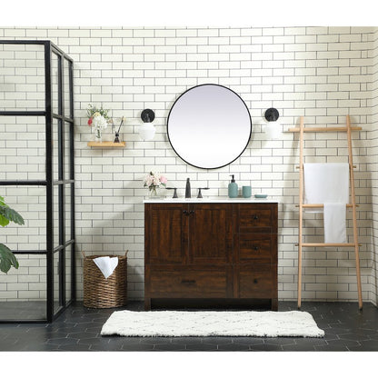 42 inch Single bathroom vanity in expresso