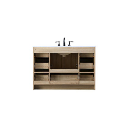 48 Inch Single Bathroom Vanity In Mango Wood