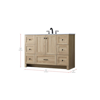 48 Inch Single Bathroom Vanity In Mango Wood
