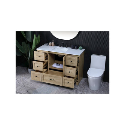 48 Inch Single Bathroom Vanity In Mango Wood
