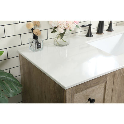 48 inch Single bathroom vanity in natural oak