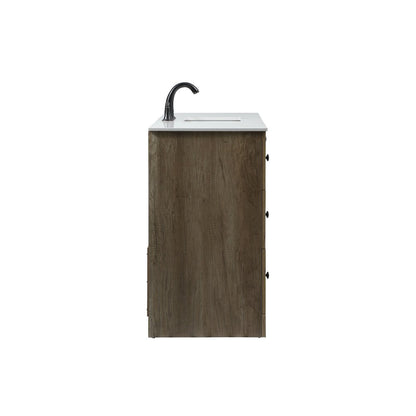 48 inch Single bathroom vanity in natural oak