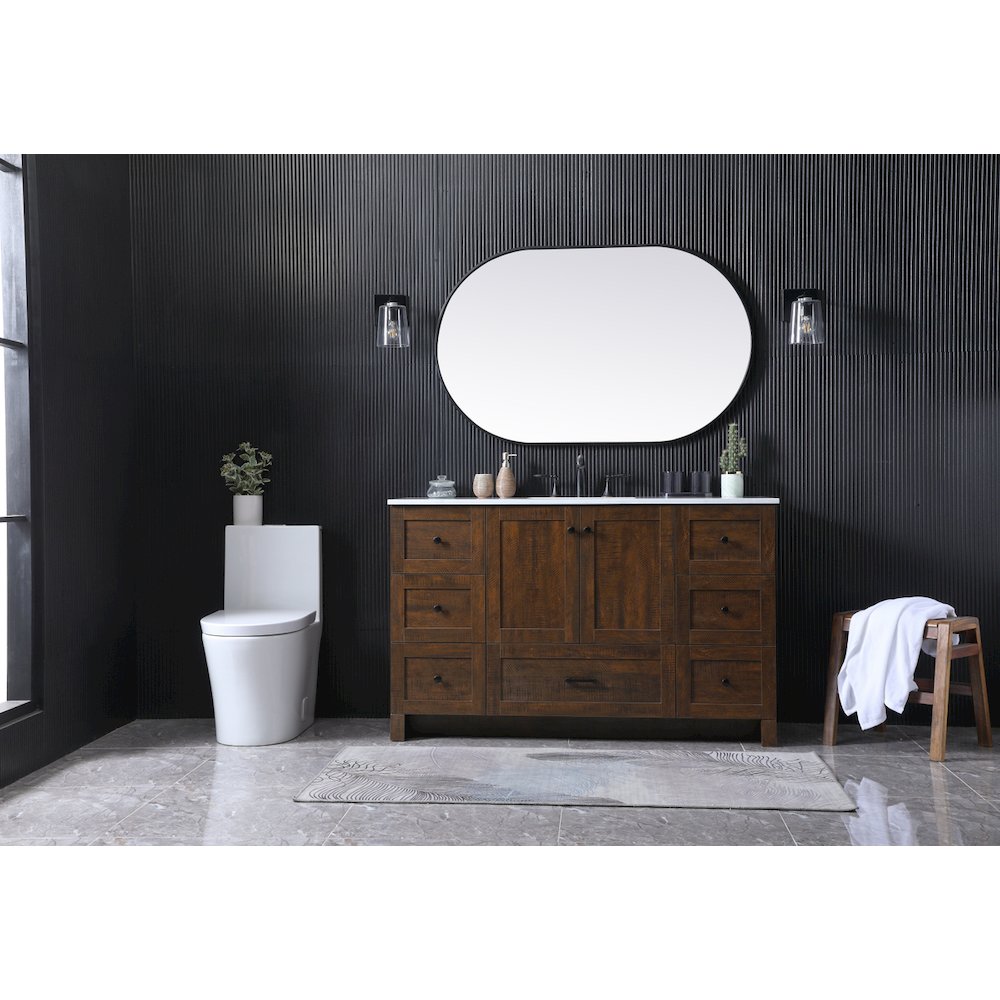 54 Inch SIngle Bathroom Vanity In Expresso