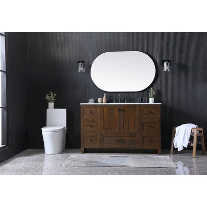 54 Inch SIngle Bathroom Vanity In Expresso