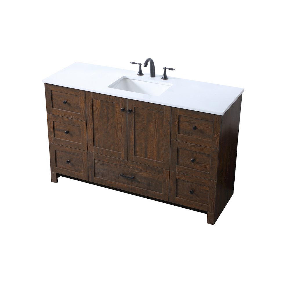 54 Inch SIngle Bathroom Vanity In Expresso