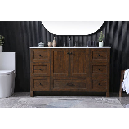 54 Inch SIngle Bathroom Vanity In Expresso