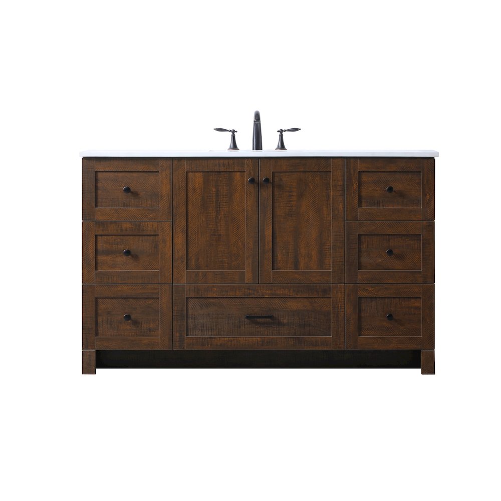 54 Inch SIngle Bathroom Vanity In Expresso