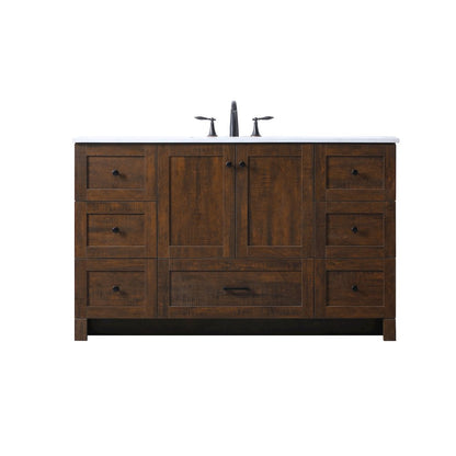 54 Inch SIngle Bathroom Vanity In Expresso