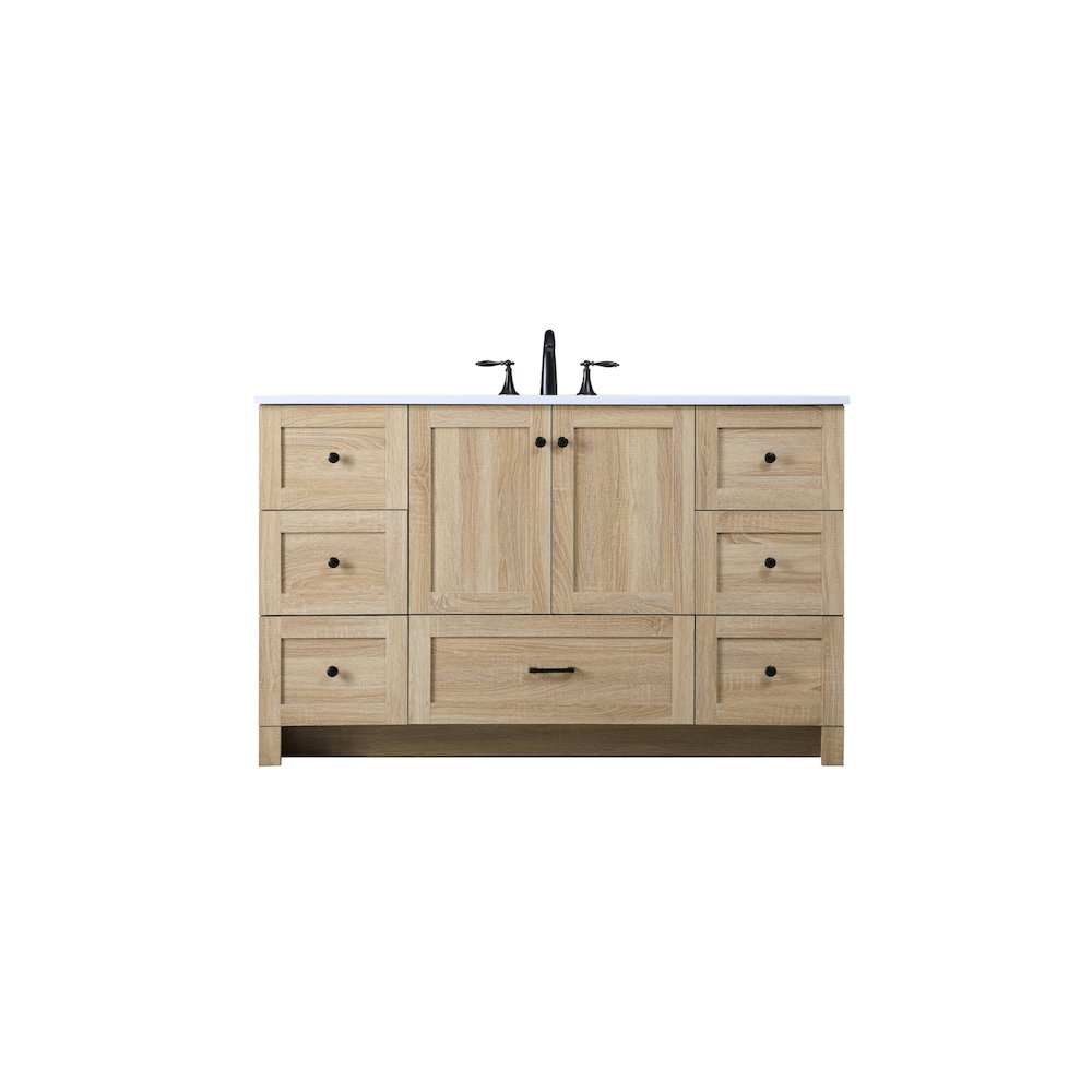 54 Inch Single Bathroom Vanity In Mango Wood