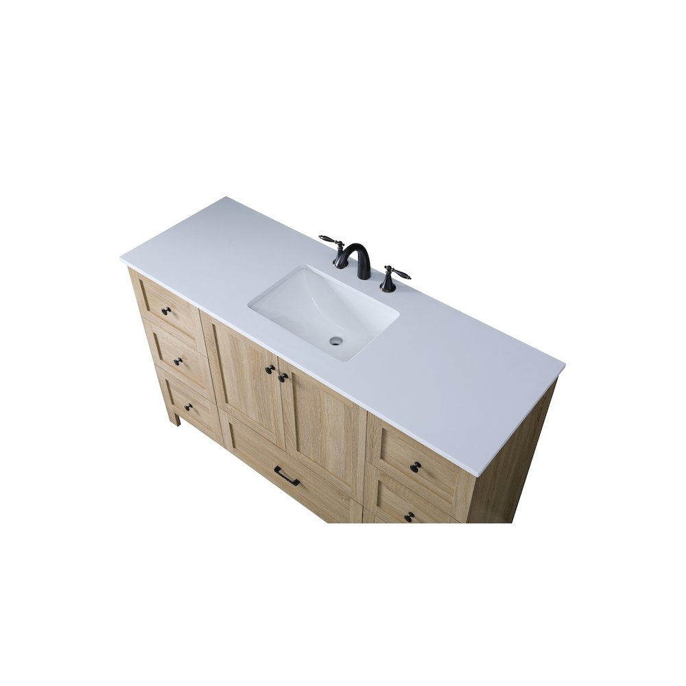 54 Inch Single Bathroom Vanity In Mango Wood