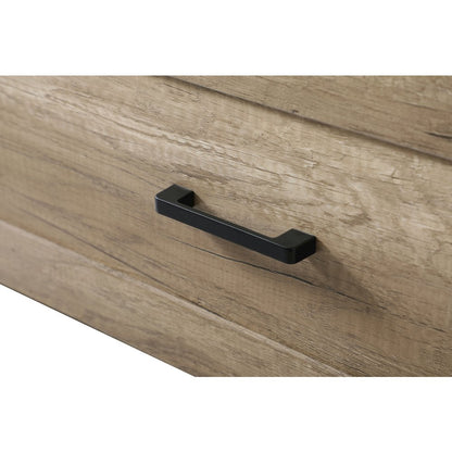 60 Inch Double Bathroom Vanity In Natural Oak