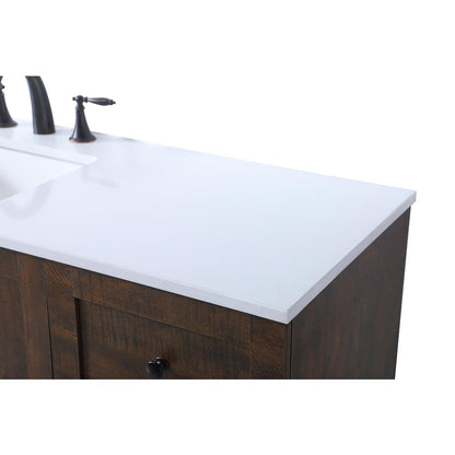 60 Inch SIngle Bathroom Vanity In Expresso