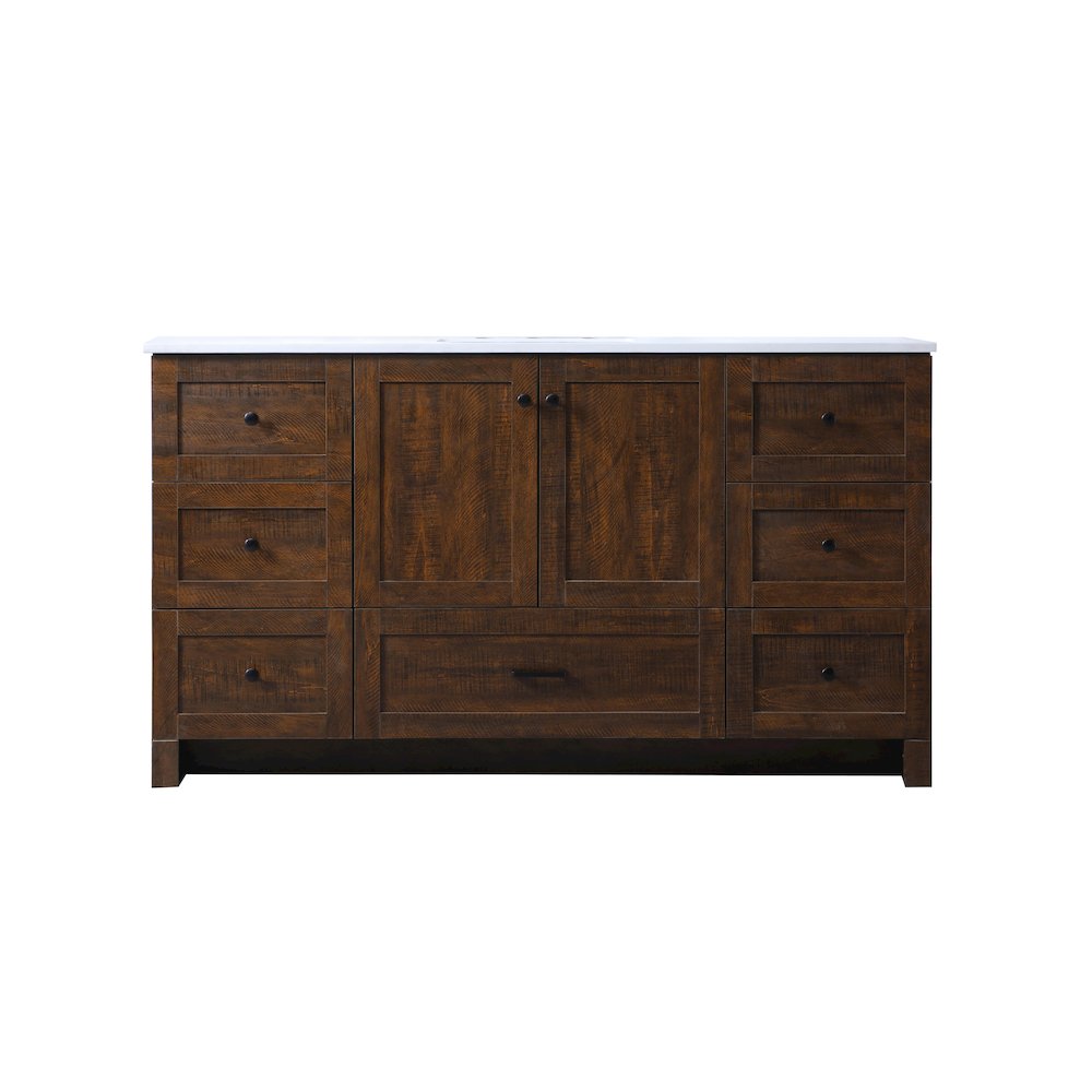 60 Inch SIngle Bathroom Vanity In Expresso