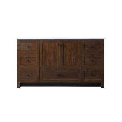 60 Inch SIngle Bathroom Vanity In Expresso