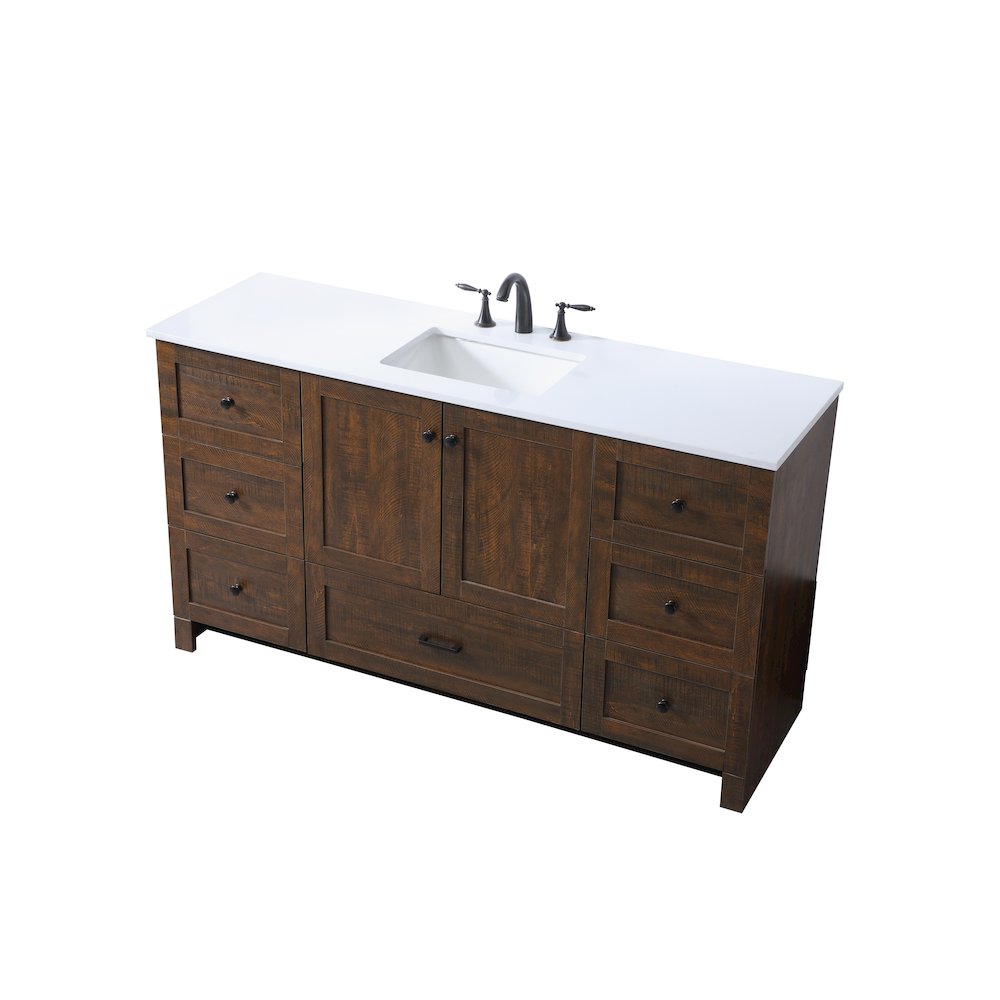 60 Inch SIngle Bathroom Vanity In Expresso