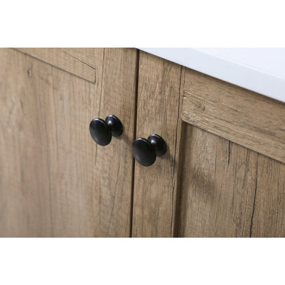 60 Inch SIngle Bathroom Vanity In Natural Oak