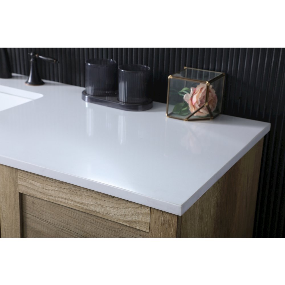 60 Inch SIngle Bathroom Vanity In Natural Oak