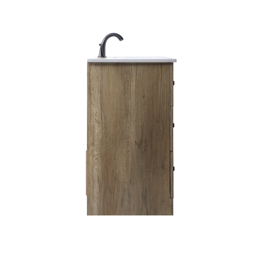 60 Inch SIngle Bathroom Vanity In Natural Oak
