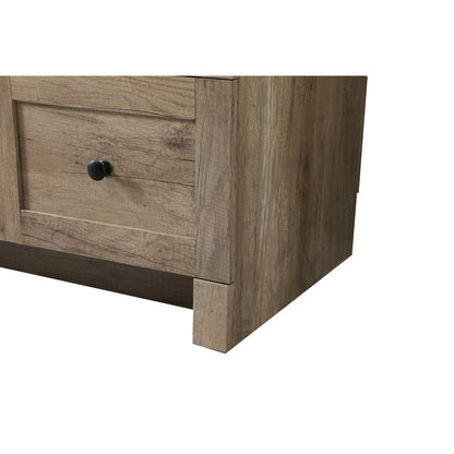60 Inch SIngle Bathroom Vanity In Natural Oak
