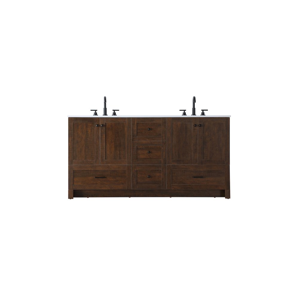 66 inch Double Bathroom Vanity In Expresso