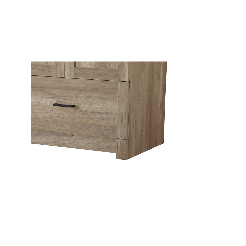 66 inch Double Bathroom Vanity In Natural Oak