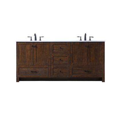 72 Inch Double Bathroom Vanity In Expresso