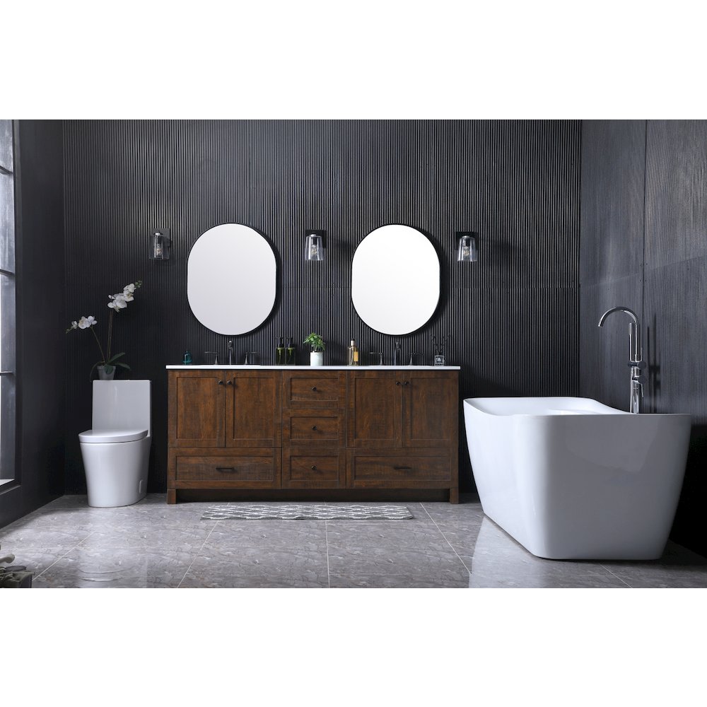 72 Inch Double Bathroom Vanity In Expresso