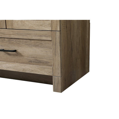 72 Inch Double Bathroom Vanity In Natural Oak
