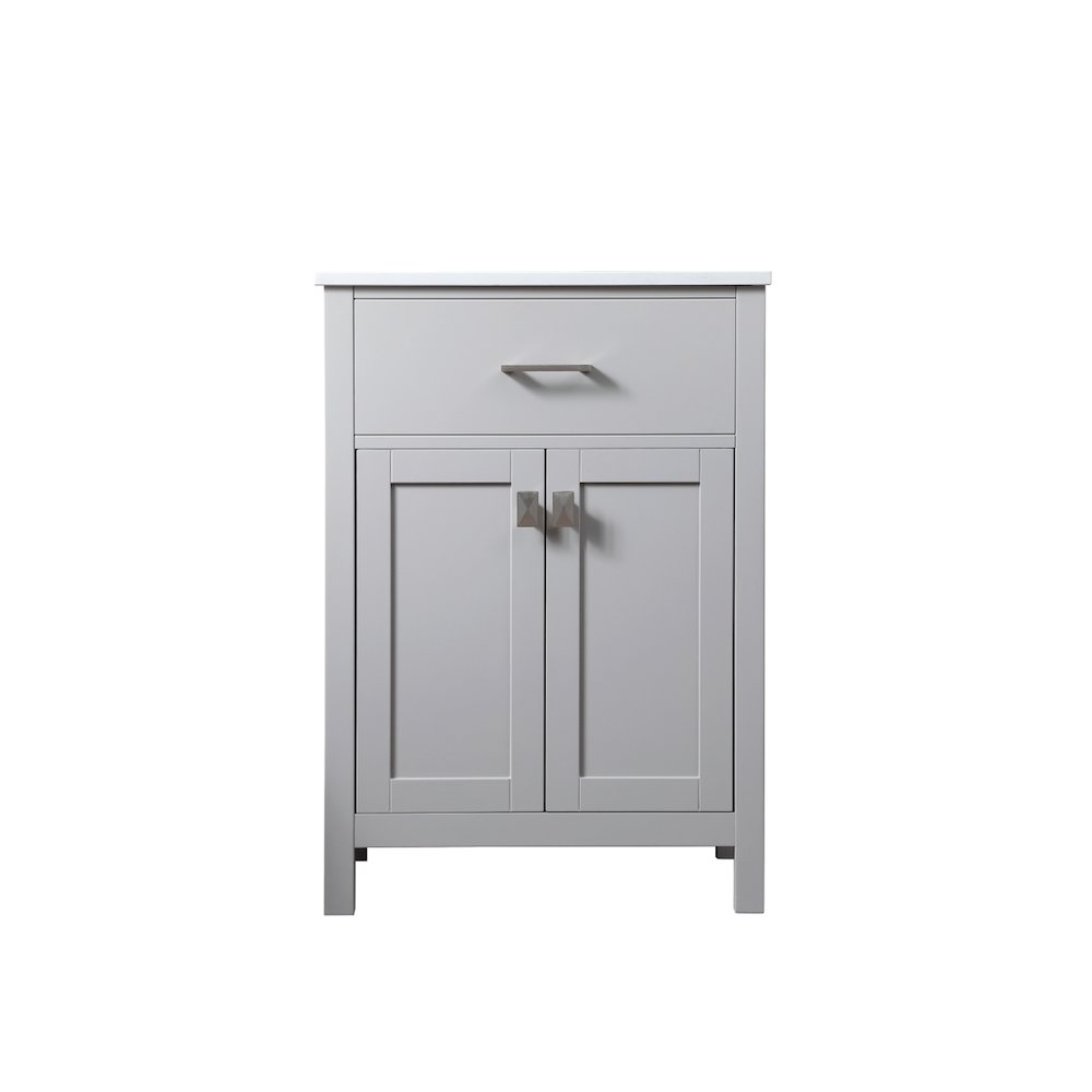 24 Inch SIngle Bathroom Vanity In Grey