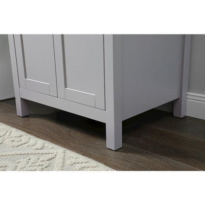 24 Inch SIngle Bathroom Vanity In Grey
