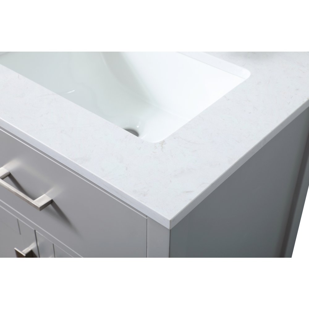 24 Inch SIngle Bathroom Vanity In Grey