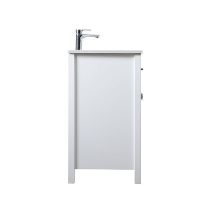 24 Inch SIngle Bathroom Vanity In White