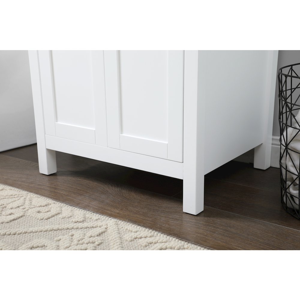 24 Inch SIngle Bathroom Vanity In White