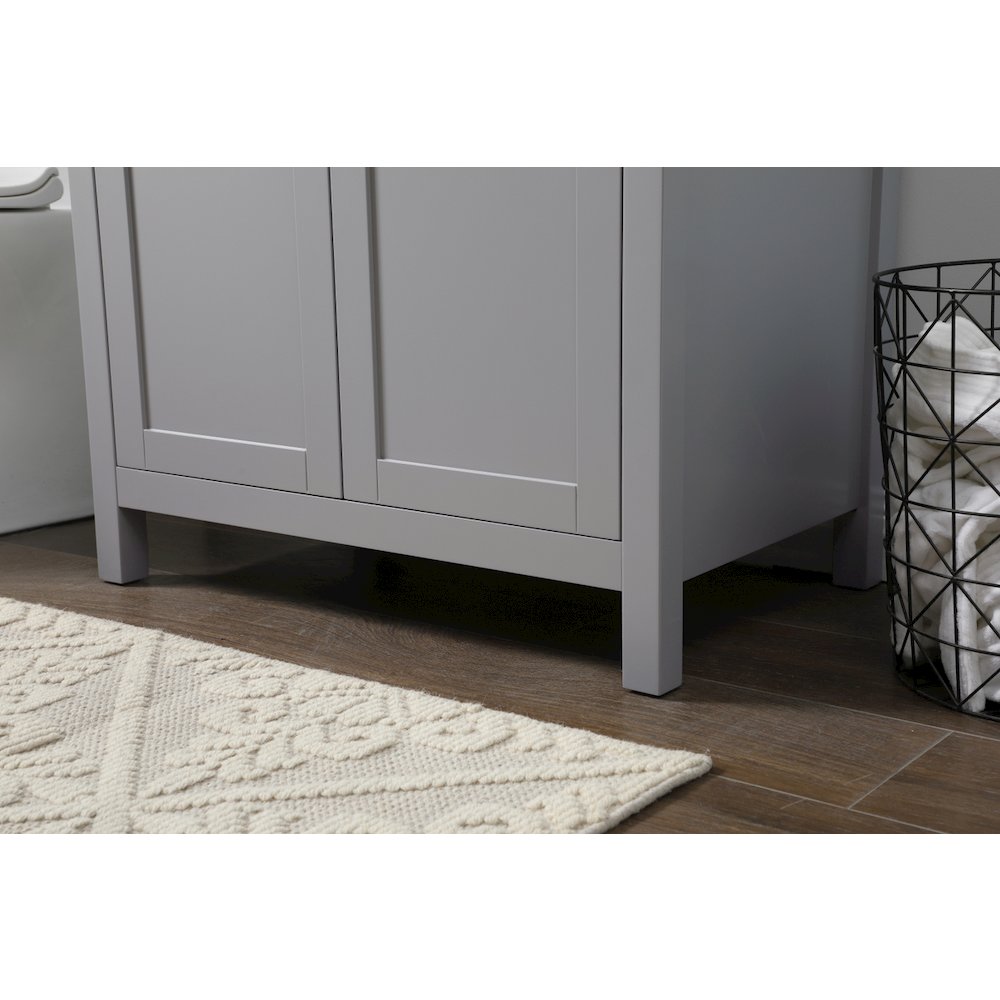 30 Inch SIngle Bathroom Vanity In Grey