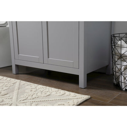 30 Inch SIngle Bathroom Vanity In Grey
