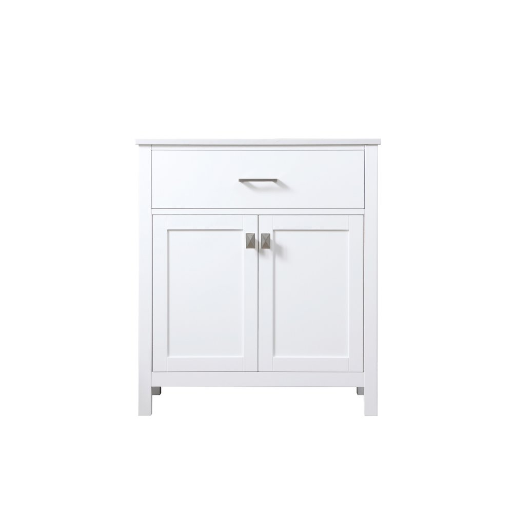30 Inch SIngle Bathroom Vanity In White