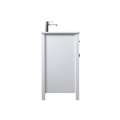 30 Inch SIngle Bathroom Vanity In White
