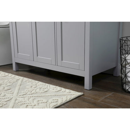 36 Inch SIngle Bathroom Vanity In Grey