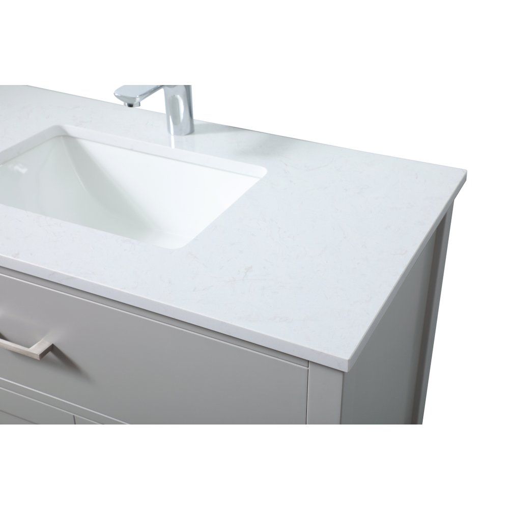 36 Inch SIngle Bathroom Vanity In Grey