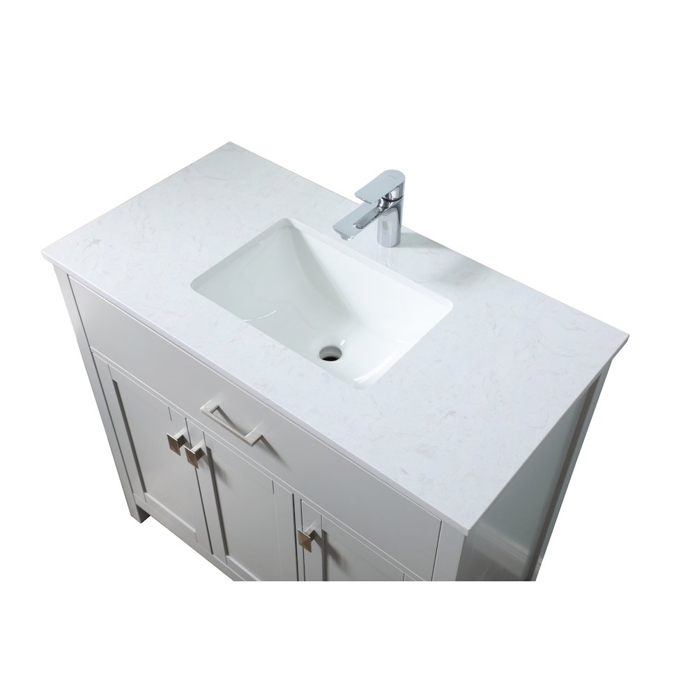 36 Inch SIngle Bathroom Vanity In Grey