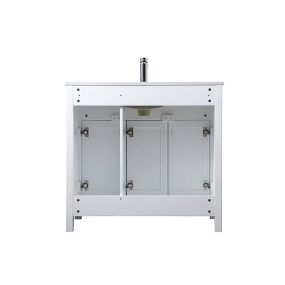 36 Inch SIngle Bathroom Vanity In White